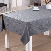 Nappe en PVC tissé RNPT, résistante à la chaleur, imperméable, anti-taches, en rouleau, protection de table, série nacrée, luxe moderne, motif floral