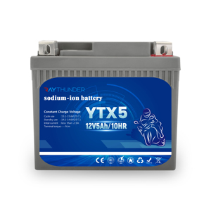 Batería <span class=keywords><strong>de</strong></span> <span class=keywords><strong>Sodio</strong></span>-Aire RAYTHUNDER 12V5Ah YT5 para Uso en Motores - Product Image 1