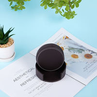 Lot de sous-verres ronds en cuir PU personnalisables avec support, vierges pour sublimation, fournisseur chinois, vente en gros OEM