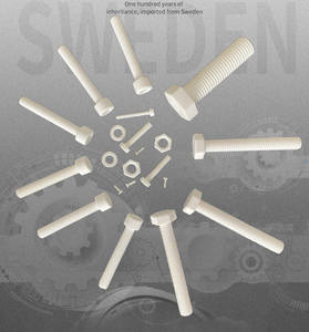 สกรูหัวหกเหลี่<span class=keywords><strong>ย</strong></span>มอะลูมินา-เซอร์โคเนี<span class=keywords><strong>ย</strong></span> ป้องกันไฟฟ้าสถิต<span class=keywords><strong>ย</strong></span>์ ทนความร้อนสูง พร้อมน็อตและโบลต์ ขนาด M3-M8 ปรับแต่งได้ - Product Image 6