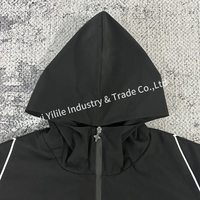 Veste coupe-vent active pour homme HD2300 avec logo brodé personnalisé, légère, imperméable, à fermeture éclair, à capuche, 4 couches