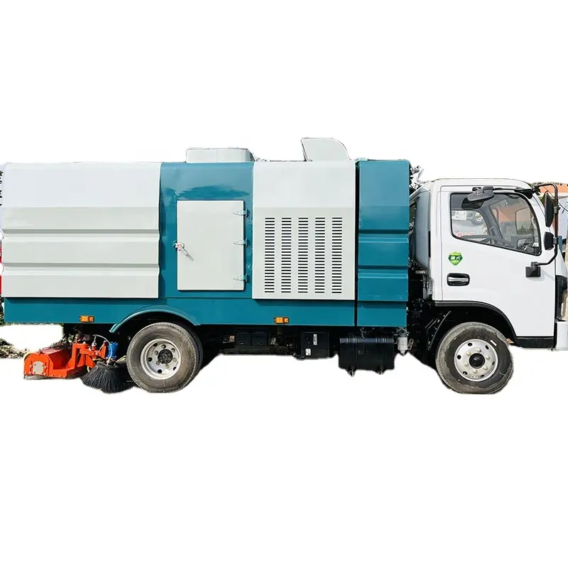 New Dongfeng brand road sweeper, washing and sweeping integrated vehicle