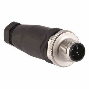 Connecteur circulaire STE-1205-G malade 5 contacts connecteur M12 monté sur câble - Product Image 1