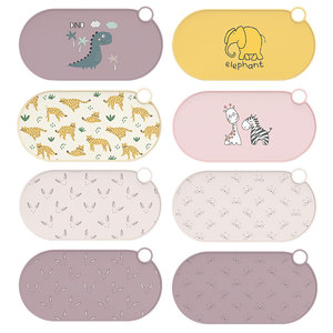 Soft Silicon Toddler Suction Feeding <b>Set</b> Food Snack Dinnerware Silicone Plate Cup Bib Silicone Baby Bowl and <b>Placemat</b> - Product Image 6