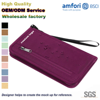 Portefeuille de voyage RFID portable de luxe personnalisé avec logo, étanche et de haute qualité pour passeports familiaux – Vente en gros