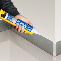 GORSEAL S306 300ml Mastic acrylique imperméable et peignable pour fenêtres, cadres de portes, joints muraux, espaces de maçonnerie et réparations