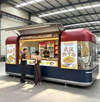 Remorque alimentaire certifiée CE, chariot friteuse mobile, distributeur de snacks, chariot alimentaire à vendre