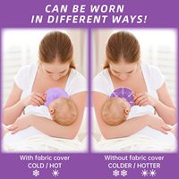 Prix d'usine, coussinets de gel réutilisables pour l'allaitement, chaud et froid, pour soulager la douleur du sein des mères en période post-partum