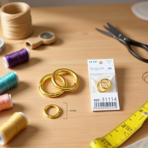 Portachiavi Ilan 35mm color oro per accessorio portachiavi - Product Image 3