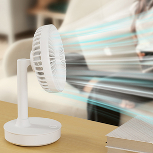 USBエアクーラーデスクファン3スピード調整可能デスクトップテーブルファン4000mAhバッテリー充電式USB振動ファン - Product Image 5