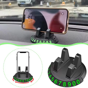 Soporte Adhesivo para Teléfono con Rotación de 360 Grados, Soporte Estable de Plástico para Teléfono de Coche, Protección de Privacidad, Número de Estacionamiento Temporal - Product Image 2