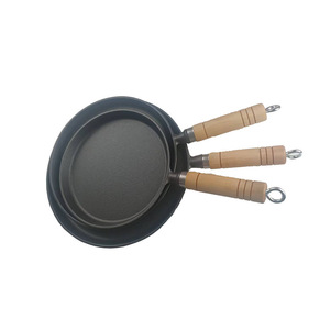 Cast Iron Uncoated Frying Pan Round Durable For Stir Frying Deep Frying Pan Frying - Product Image 4