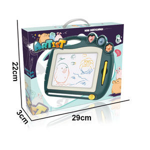 Papan tulis anak DIY plastik dapat dihapus mainan papan gambar Doodle untuk anak-anak grosir - Product Image 4