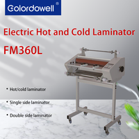 Machine à plastifier à froid et à chaud FM360L 340 mm 0-160 0,6-2 m/min 900 W pour documents A3/A4/A5/A6