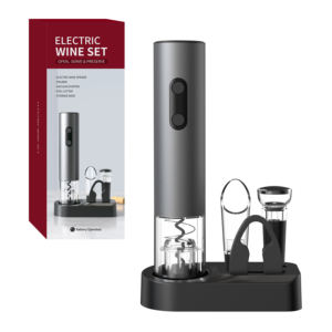 Ensemble d'accessoires pour le vin de haute qualité Tire-bouchon électrique automatique professionnel Ouvre-bouteille de vin Coffret cadeau - Product Image 2