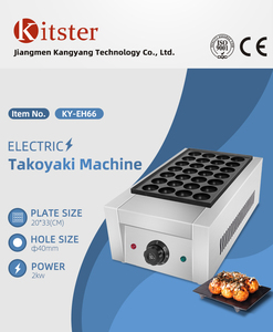 Machine à Takoyaki Commerciale Électrique 28 Trous – Nouveauté Promotionnelle <span class=keywords><strong>pour</strong></span> Mini-Takoyaki Japonais - Product Image 4