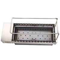 Électricité rotative entièrement automatique Gril à viande de mouton Gril commercial sans fumée Barbecue intérieur à charbon de table intégré