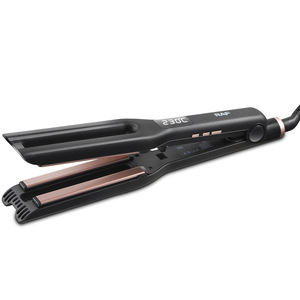 Professional Hair Straightener Electric Flat Iron PTC Heater Temperature Display French Portable for Household Hotel RV Use - Product Image 2