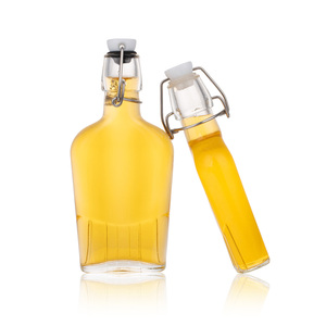 Botellas de Vidrio Transparentes Reutilizables para Fermentar Kombucha y Jarabe de Café, con Tapa Abatible, para Elaboración Casera - Product Image 1