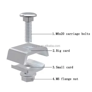 L'installazione galvanizzata della clip degli accessori del ponte della maglia dell'acciaio inossidabile è semplice e conveniente