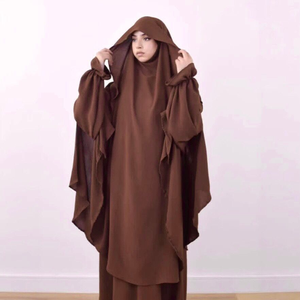 2025 nuova collezione Dubai <span class=keywords><strong>abbigliamento</strong></span> <span class=keywords><strong>etnico</strong></span> islamico tradizionale per le donne Hijab per Jilbab Khimar Niqab Set di abiti da preghiera musulmani - Product Image 4