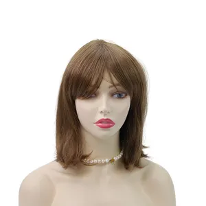 Emeda High Temperature Fiber Silky Straight Wave Short Bob Synthetic Hair Wigs for Woman