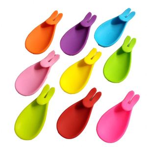 Cute Animal-Style Silicone <b>Drinkware</b> <b>Accessories</b> Tea Bag Holder Perfect Spoon Rests & Pot Clips for Your Kitchen - Product Image 5