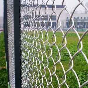 Panel de valla de malla de alambre ciclónico negro galvanizado de 100 pies, eslabón de <span class=keywords><strong>cadena</strong></span> de seguridad para juegos deportivos, 2m de longitud - Product Image 3