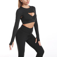 Soutien-gorge de sport taille haute pour femmes, ensemble de vêtements de Yoga court, nouveau Style de gymnastique, Sexy, 2023