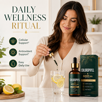 Gouttes de Chlorophylle Menthe Pure 60ml pour la Santé Cellulaire et le Soutien Antioxydant Complexe Superalimentaire Naturel Vente en Gros