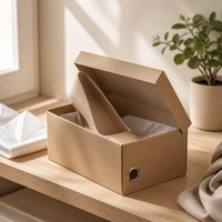 Individuelles Logo Mehrfarbige Schuhbox mit Metallöse, Starrer Kartondeckel und -boden, Aufbewahrungsverpackung für Sneaker, Bekleidung und Geschenke