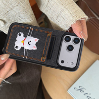 Coque de protection personnalisable avec motif brodé pour iPhone 18 Pro Max, compatible avec les coques de téléphone iPhone 17, 16, 15, 14