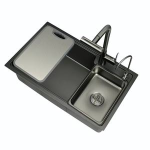 อ่างล้างจานสแตนเลสสตีลงานแฮนด์เมดสุดหรูจุผักในครัว - Product Image 3