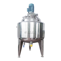 Réservoir de mélange en acier inoxydable de haute qualité émulsion sous vide électrique dispersion cisaillement grattage réaction bouilloire
