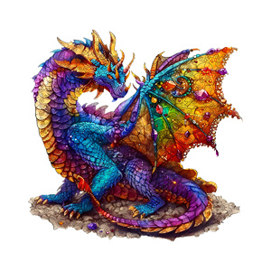 Головоломка с изображением деревянного дракона, 4 мм - Product Image 3