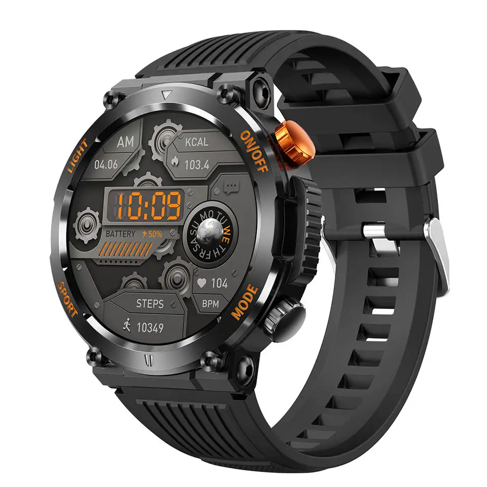 Relógio inteligente esportivo Hombre HT17, relógio inteligente com iluminação LED para uso externo, mais vendido, inteligente para chamadas BT