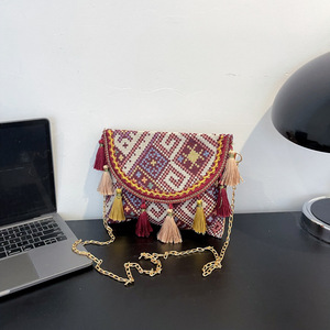 2024 grosir campur Bohemian baru tas bahu wanita selempang musim panas kedatangan baru ketiak Bohemian dicetak tas tangan wanita - Product Image 3