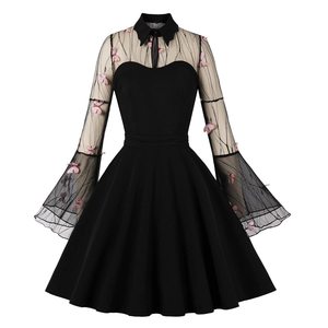 formal dress shoes black 1960's Audrey Hepburn Little Black Chiffon Cocktail Dress / XS – Xtabay  Vintage main image 0