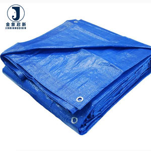 Bâche en PE bleu-blanc imperméable, résistante aux UV, haute durabilité, multi-usages, pour couvrir les cours, les voitures, les <span class=keywords><strong>camping</strong></span>-cars, les jardins, les nichoirs pour animaux - Product Image 2