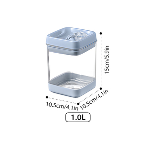 GREENSIDE Nuovi Contenitori per Alimenti in Plastica Moderni Senza BPA Ermetici per Cucina Barattoli per Cereali in Acrilico - Product Image 3