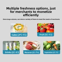Vitrine Réfrigérée Commerciale Verticale à 3 Portes pour Supermarché, Épicerie, Fruits, Légumes, Boissons, Spiritueux