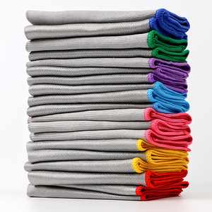 Cleaning <b>Cloths</b> Rectangle Solid Color Thickened <b>Absorbent</b> For Kitchen Stove Window Cleaning Suzhou Origin LWMB-001A - Product Image 2