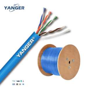 Cable Lan CAT5E 1000ft Red interior/exterior Cat5e Cables 1Gbps 24AWG PVC CMR 100% 24AWG 100% Cables de comunicación virgen - Product Image 3