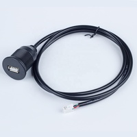 Câble d'entrée audio USB pour voiture 4 broches 6 broches PVC veste tresse compatible Android écran voiture lecteur DVD stéréo Radio accessoires
