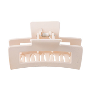 Pinza de Pelo Grande de 8.5cm, Color Sólido, de Resina Plástica, para Uso Diario, Pinza Tipo Tiburón para la Parte Trasera de la Cabeza - Product Image 5