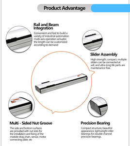 KNK KETH Carga 10-150kg Longitud Personalizada 50-1000mm Sistema de Pórtico de 3 Ejes XYZ con Tornillo de Bolas a Prueba de Polvo <span class=keywords><strong>Robot</strong></span> Cartesiano de Movimiento Lineal - Product Image 4