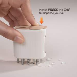 Botella de 6ML, recargable por USB, control de escala antifugas, dispensador de suero de raíz suave, aplicador de aceite para el cabello, peine, masajeador eléctrico para el <span class=keywords><strong>cuero</strong></span> <span class=keywords><strong>cabelludo</strong></span> - Product Image 6