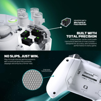 Fantech WGP18 Pengontrol Game Nirkabel Hall Effect 2.4G BT Berkabel, Dapat Diprogram, dengan Dock Pengisian Daya, Gamepad untuk PC, Switch, PS, Android, IOS