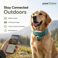 Collier GPS pour animaux de compagnie avec caméra 4G WiFi vidéo 1080P, clôture électronique, localisation en temps réel pour chiens et chats, promenade, randonnée, voyage