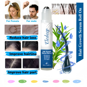 Kit de Rouleaux de Massage Triple à l'Essence Naturelle pour la Repousse des Cheveux et l'Activation des Follicules Capillaires, pour Tous Types de Cheveux - Product Image 1